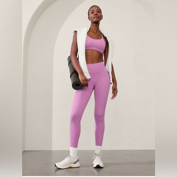 Athleta TRANSCEND HIGH RISE 7/8 LEGGING Lotus Large NEW - Picture 1 of 13